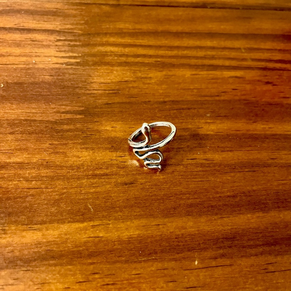 Silver Snake Stackable Rings - Picture 3 of 4